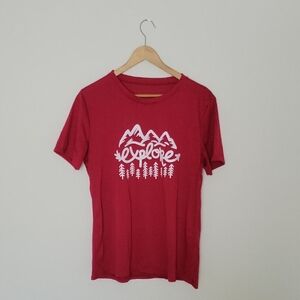 Red Explore Graphic T-Shirt